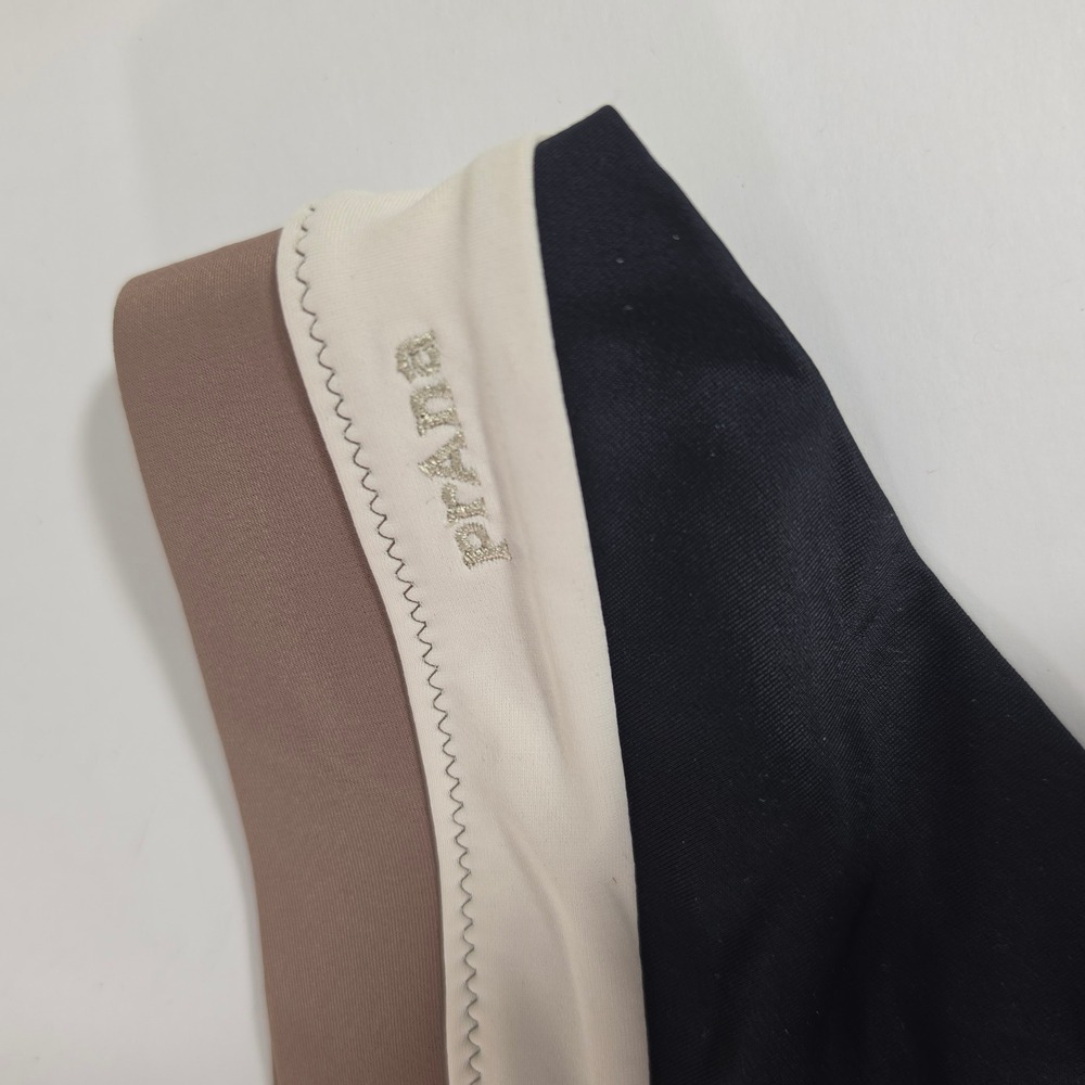 prAna Baja Bound Cheeky Bottom Womens Large Carob Colorblock NWT sporty Swimwear - Picture 7 of 9